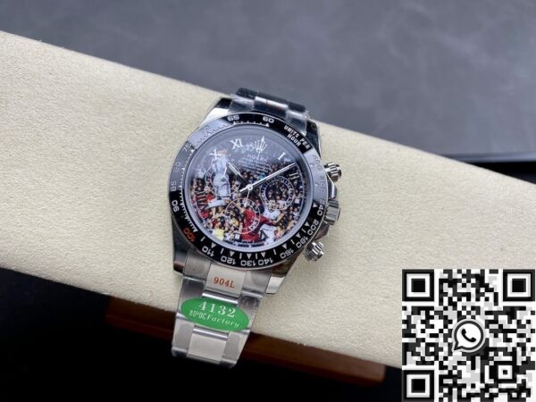 IPK Custom Daytona modified Rolex C Ronaldo Black Ceramics