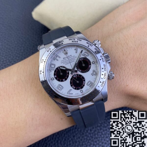 Clean Factory 4130 Rolex Daytona 116509 Silver White Dial