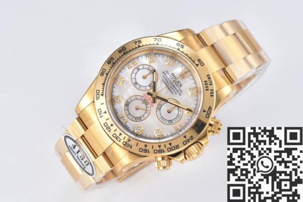 Clean Rolex Daytona Watch M116508-0007 Mother Of Pearl Dial