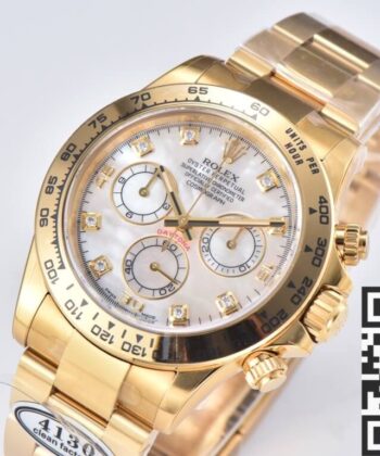 Clean Rolex Daytona Watch M116508-0007 Mother Of Pearl Dial