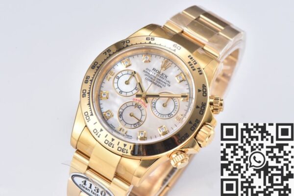 Clean Rolex Daytona Watch M116508-0007 Mother Of Pearl Dial
