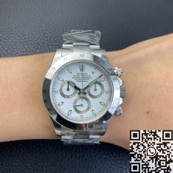 Rolex Cosmograph Daytona Watch 116520-78590 White Dial