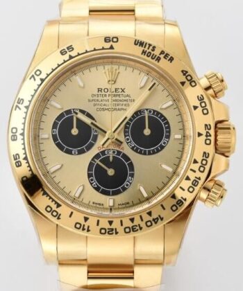Clean Factory Replicas Rolex Daytona M126508 Golden Color