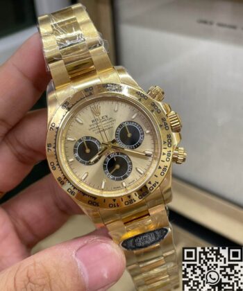 Clean Factory Replicas Rolex Daytona M126508 Golden Color