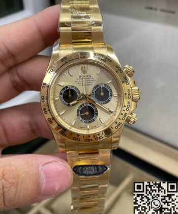 Clean Factory Replicas Rolex Daytona M126508 Golden Color