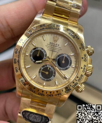 Clean Factory Replicas Rolex Daytona M126508 Golden Color