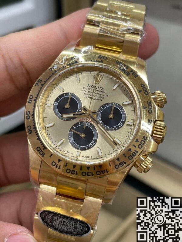 Clean Factory Replicas Rolex Daytona M126508 Golden Color