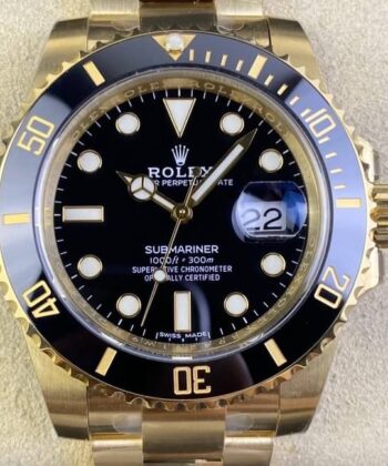 Fake Rolex Submariner 116618LN-97208 Black Dial Size 40mm