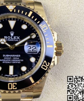Fake Rolex Submariner 116618LN-97208 Black Dial Size 40mm