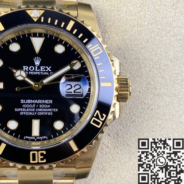 Fake Rolex Submariner 116618LN-97208 Black Dial Size 40mm