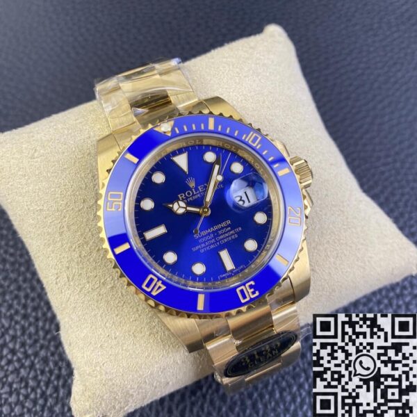 Fake Rolex Submariner Clean M116618LB-0003 Blue Dial