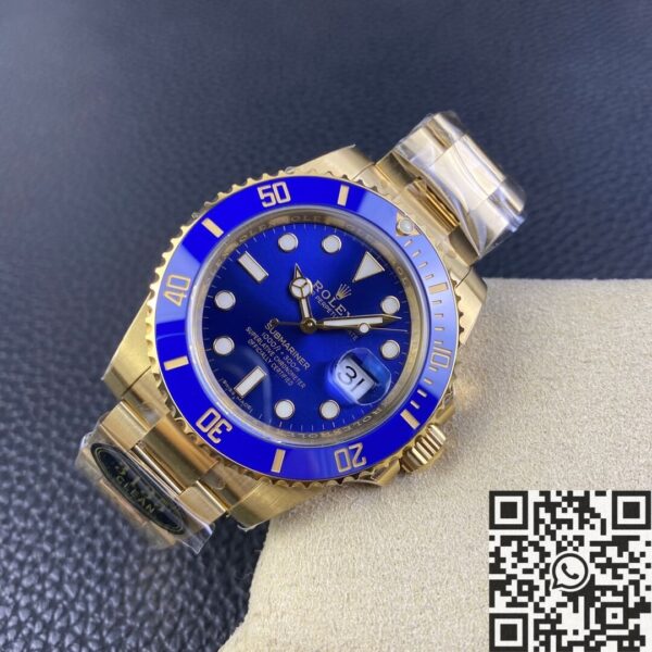 Fake Rolex Submariner Clean M116618LB-0003 Blue Dial