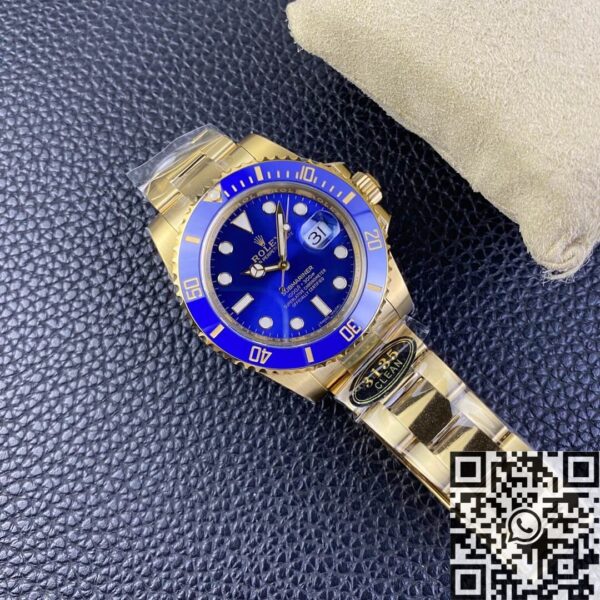 Fake Rolex Submariner Clean M116618LB-0003 Blue Dial