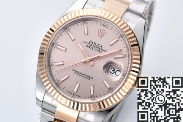 Clean Factory Datejust Watch Rolex M126331-0009 Pink Dial