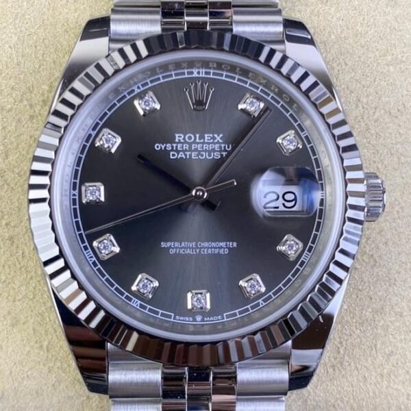 Clean Factory Fake Datejust Rolex M126334-0006 Grey Dial 41mm