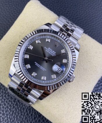 Clean Factory Fake Datejust Rolex M126334-0006 Grey Dial 41mm