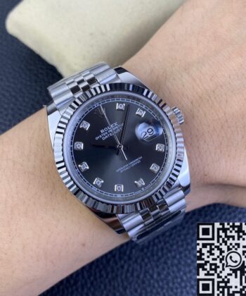 Clean Factory Fake Datejust Rolex M126334-0006 Grey Dial 41mm