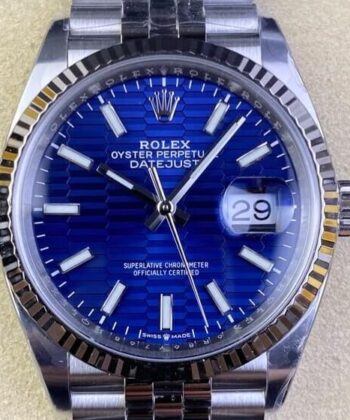 Rolex Fake Datejust M126234-0049 Blue Dial 36mm Clean Factory