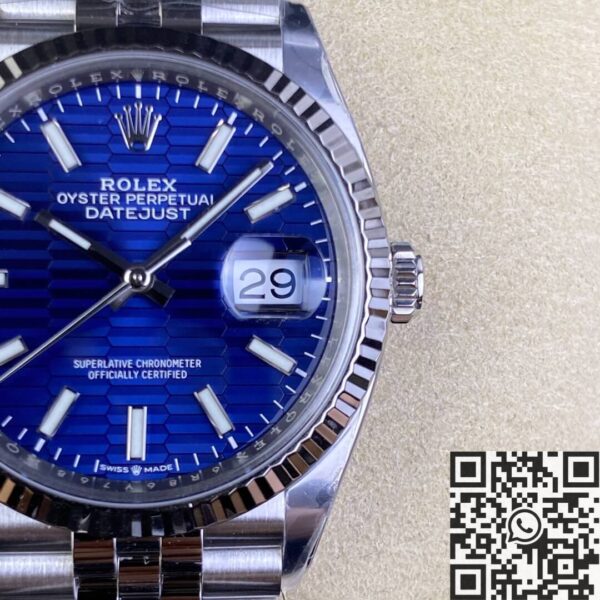 Rolex Fake Datejust M126234-0049 Blue Dial 36mm Clean Factory