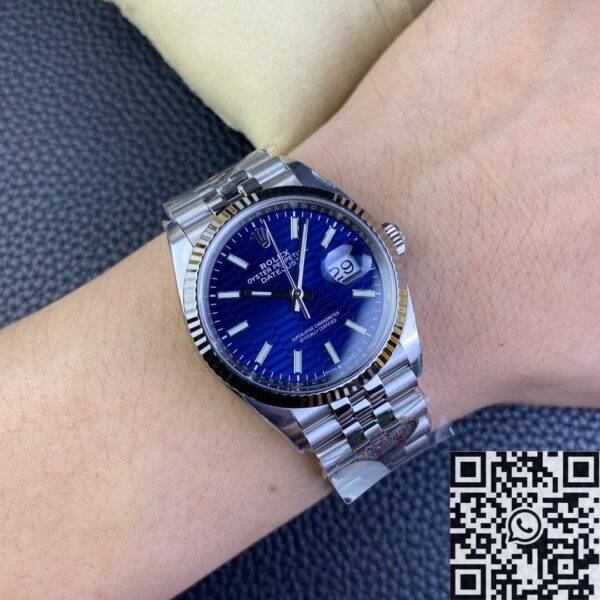 Rolex Fake Datejust M126234-0049 Blue Dial 36mm Clean Factory