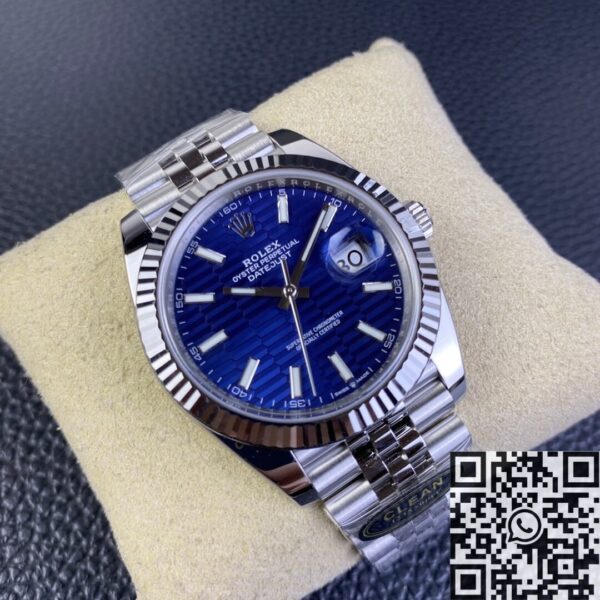 Rolex Datejust Blue Motif 41​ Clean Factory M126334-0032 Bright