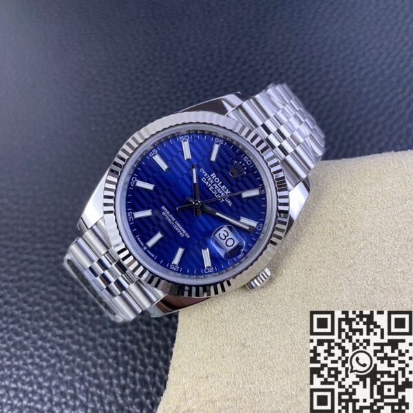 Rolex Datejust Blue Motif 41​ Clean Factory M126334-0032 Bright