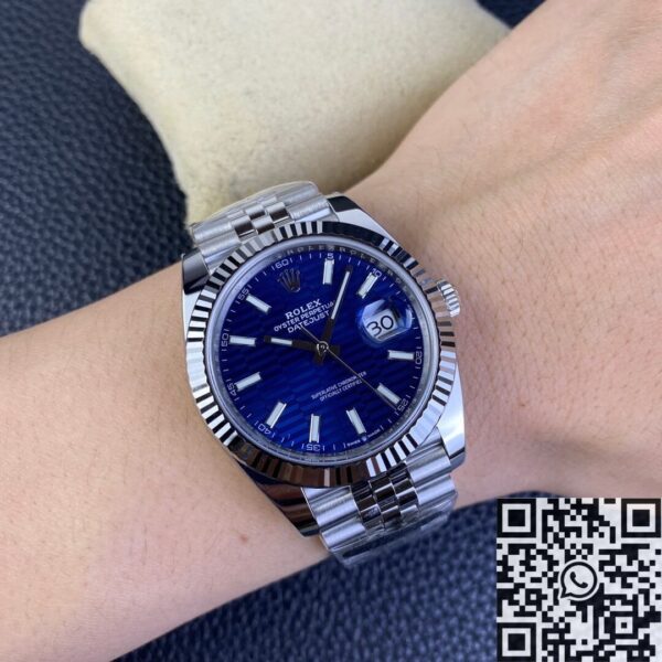 Rolex Datejust Blue Motif 41​ Clean Factory M126334-0032 Bright