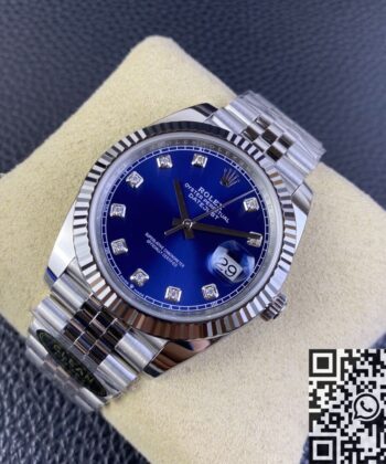 Best Clone Rolex Datejust M126334-0016 Blue Dial Clean Factory