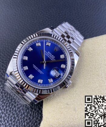 Best Clone Rolex Datejust M126334-0016 Blue Dial Clean Factory