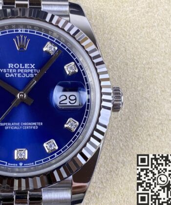 Best Clone Rolex Datejust M126334-0016 Blue Dial Clean Factory