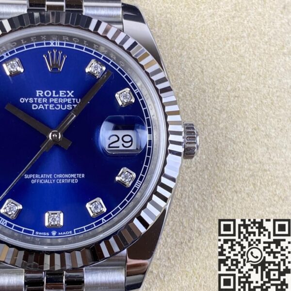 Best Clone Rolex Datejust M126334-0016 Blue Dial Clean Factory
