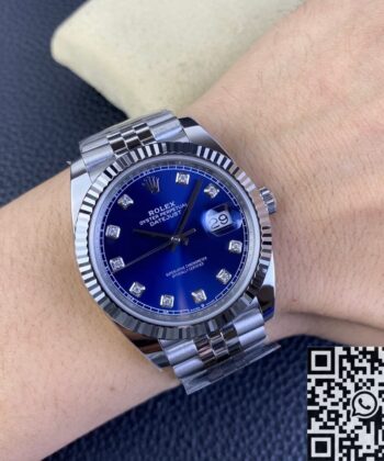 Best Clone Rolex Datejust M126334-0016 Blue Dial Clean Factory