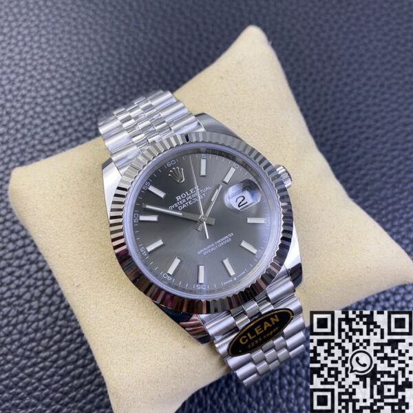 Rolex Clone Clean Factory Datejust M126334-0014 Grey Dial