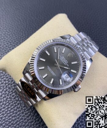 Rolex Clone Clean Factory Datejust M126334-0014 Grey Dial