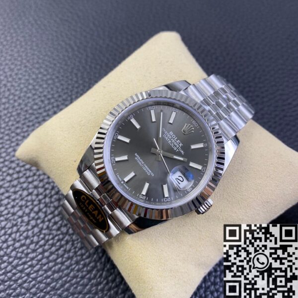 Rolex Clone Clean Factory Datejust M126334-0014 Grey Dial