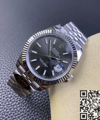 Rolex Clone Clean Factory Datejust M126334-0014 Grey Dial