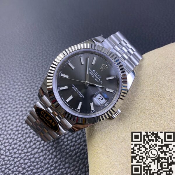 Rolex Clone Clean Factory Datejust M126334-0014 Grey Dial