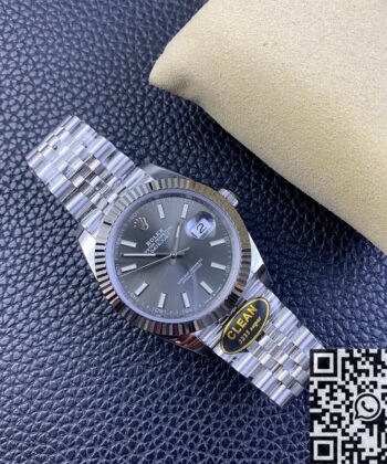 Rolex Clone Clean Factory Datejust M126334-0014 Grey Dial