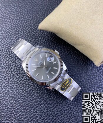 Rolex Datejust Replica Clean Factory M126334-0013 Grey Dial