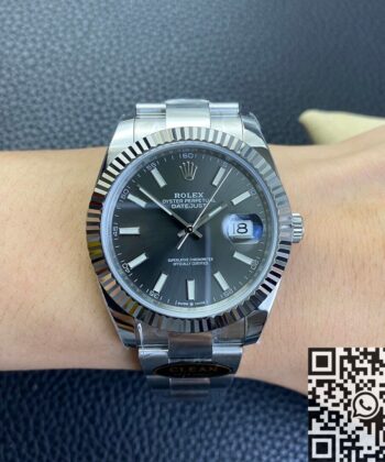 Rolex Datejust Replica Clean Factory M126334-0013 Grey Dial