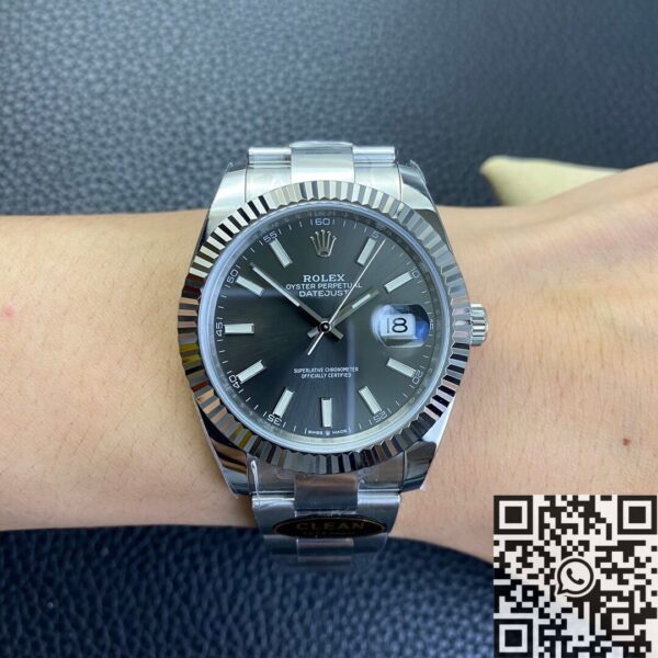 Rolex Datejust Replica Clean Factory M126334-0013 Grey Dial