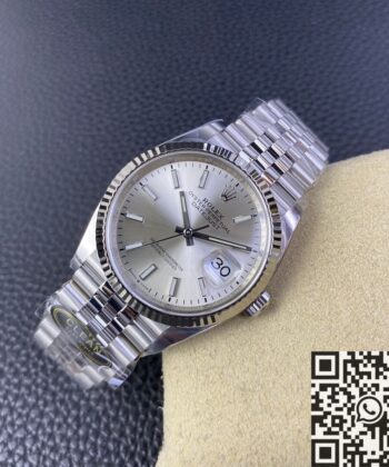 Rolex Watch Men Datejust Clean Factory M126234-0013 Silver