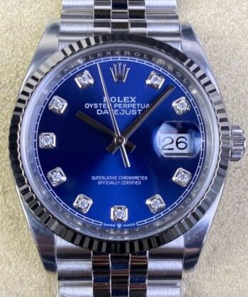 Clean-Factory.US Rolex Datejust M126234-0037 Blue Diamond