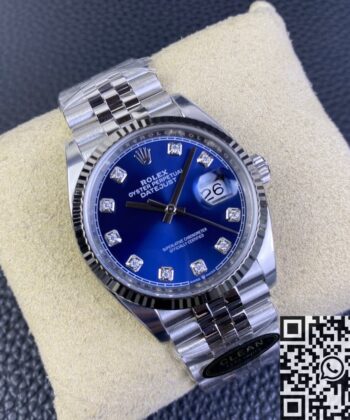Clean-Factory.US Rolex Datejust M126234-0037 Blue Diamond
