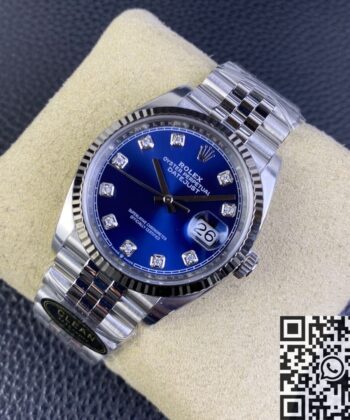 Clean-Factory.US Rolex Datejust M126234-0037 Blue Diamond