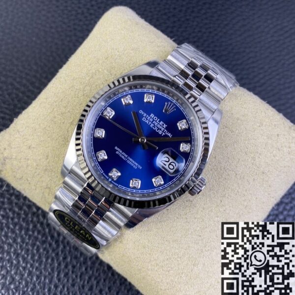 Clean-Factory.US Rolex Datejust M126234-0037 Blue Diamond