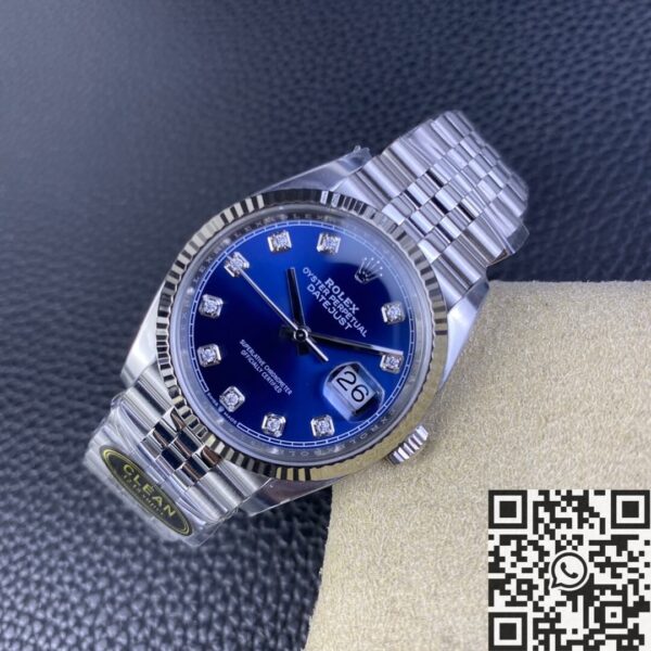Clean-Factory.US Rolex Datejust M126234-0037 Blue Diamond