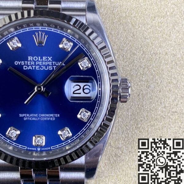 Clean-Factory.US Rolex Datejust M126234-0037 Blue Diamond