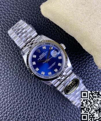 Clean-Factory.US Rolex Datejust M126234-0037 Blue Diamond