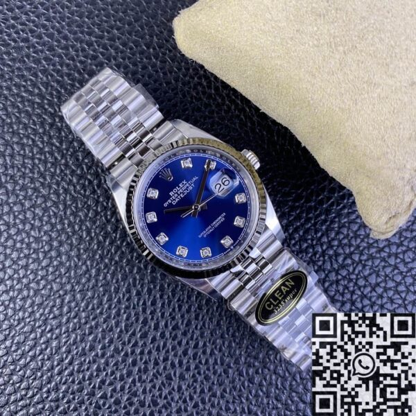 Clean-Factory.US Rolex Datejust M126234-0037 Blue Diamond